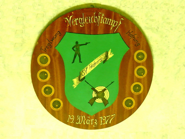 Erinnerungs - Schützenscheibe