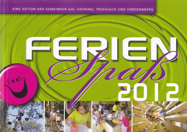 Titelblatt Broschüre Ferienspaß
